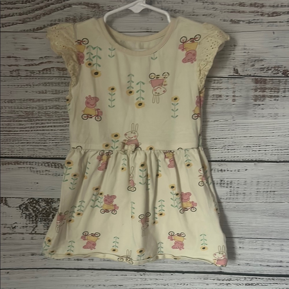 Peppa Pig yellow Sundress size 4t